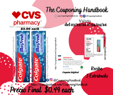 Colgate Max Fresh Toothpaste with Mini Breath Strips, Cool Mint, 1 Pack por $0.49