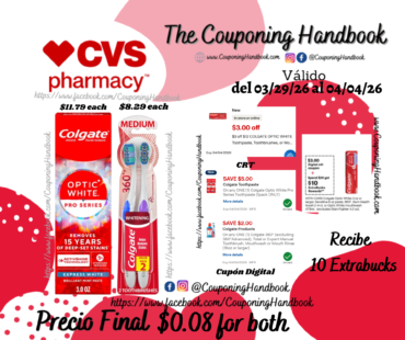 02 Productos Colgate Optic White por $0.08