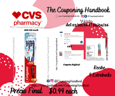 Colgate 360 Total Advanced Floss-Tip Toothbrush, Soft, 2 Pack por $0.99