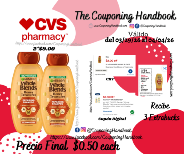 Garnier Whole Blends shampoo or conditioner por $0.50