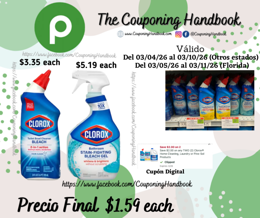 Productos Clorox por $1.59