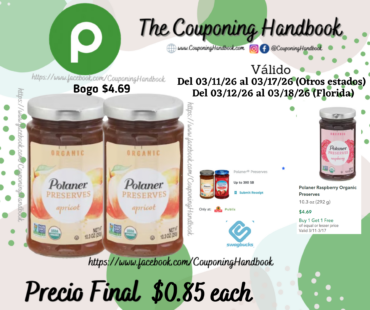 Polaner Apricot Organic Preserves por $0.85