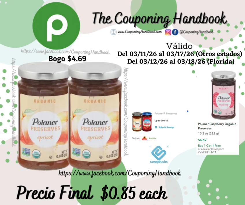 Polaner Apricot Organic Preserves por $0.85