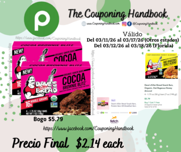 Dave’s Killer Bread Snack Bars, Organic por $2.14