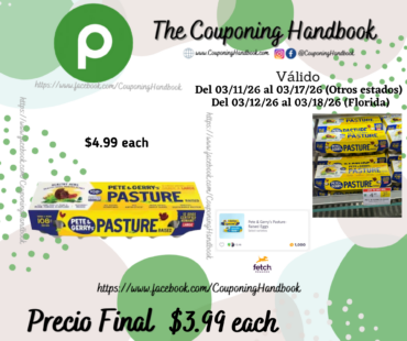 Pete & Gerry’s Pasture Raised Eggs Large por $3.99