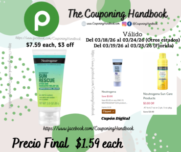 Neutrogena Sun Rescue After Sun Medicated Relief Gel 3.0 oz por $1.59