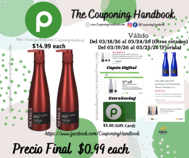 Nexxus Amino Bond Repair Shampoo/conditioner por 13.5fl por $0.99