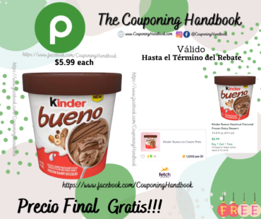 Kinder Bueno Hazelnut Flavored Frozen Dairy Dessert Gratis