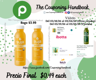 Suja Organic Immunity Citrus Pineapple Cold Pressed Juice Drink 12 fl oz por $0.49