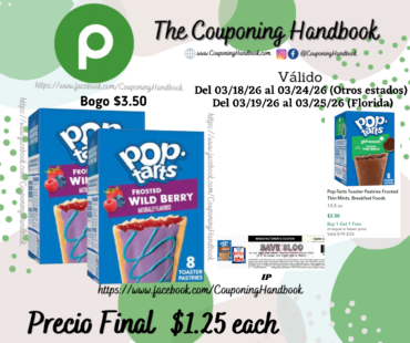 Pop-Tarts Toaster Pastries Frosted por $1.25