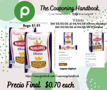 Mueller’s Elbows 16 oz por $0.70