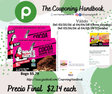 Dave’s Killer Bread Snack Bars, Organic por $2.14