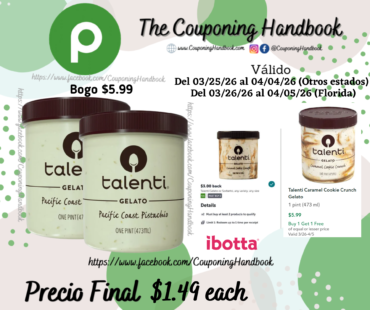 Talenti Gelato, Pacific Coast Pistachio por $1.49