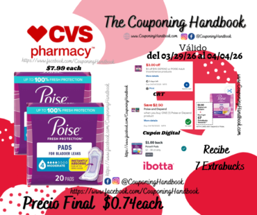 Poise Incontinence Pads Moderate Absorbency por $0.74