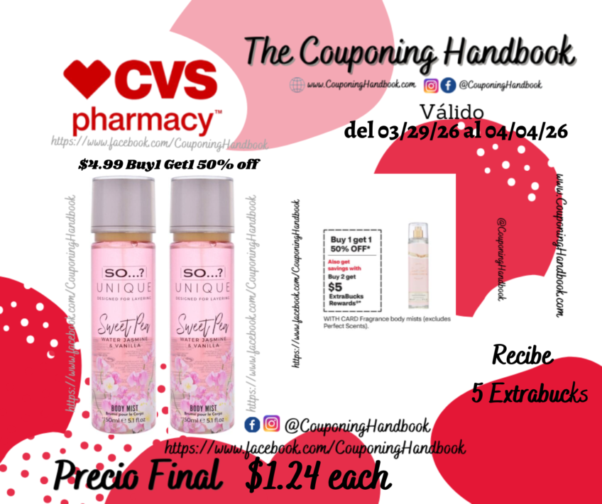 So…? Unique Fragrance Body Mist, Sweet Pea, 5.1 OZ por $1.24