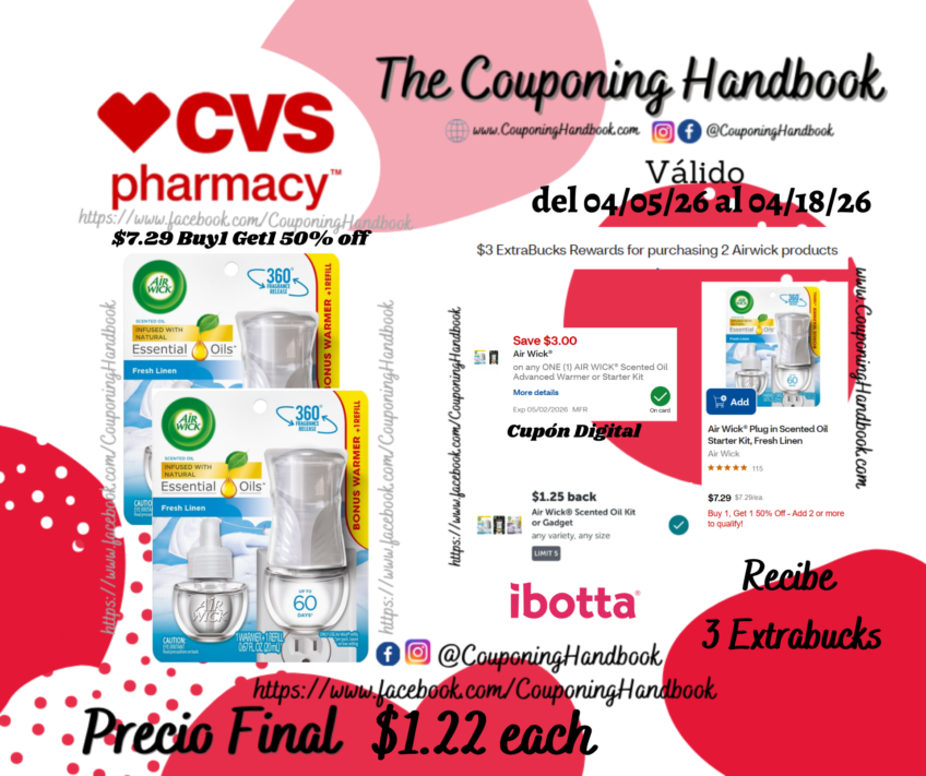 Air Wick® Plug in Scented Oil Starter Kit, Fresh Linen por $1.22