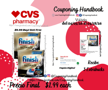 Finish Ultimate Quantum Dishwasher Detergent Tabs, 11 ct por $1.99