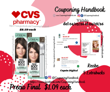 L’Oreal Paris Magic Root Rescue 10 Minute Root Hair Coloring Kit por $1.09