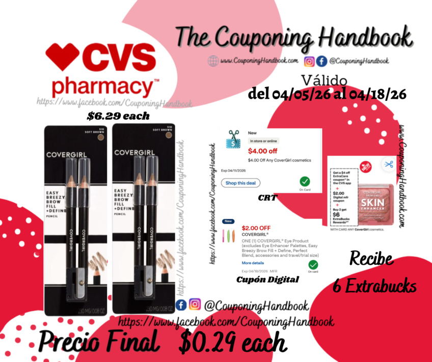 CoverGirl Brow & Eyemakers Eyeliner por $0.29