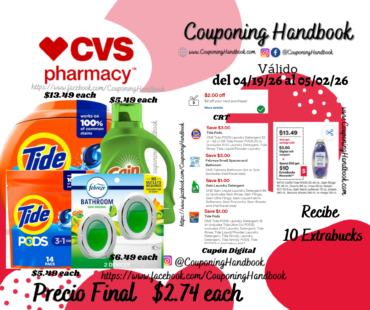 Productos de Laundry por $2.74