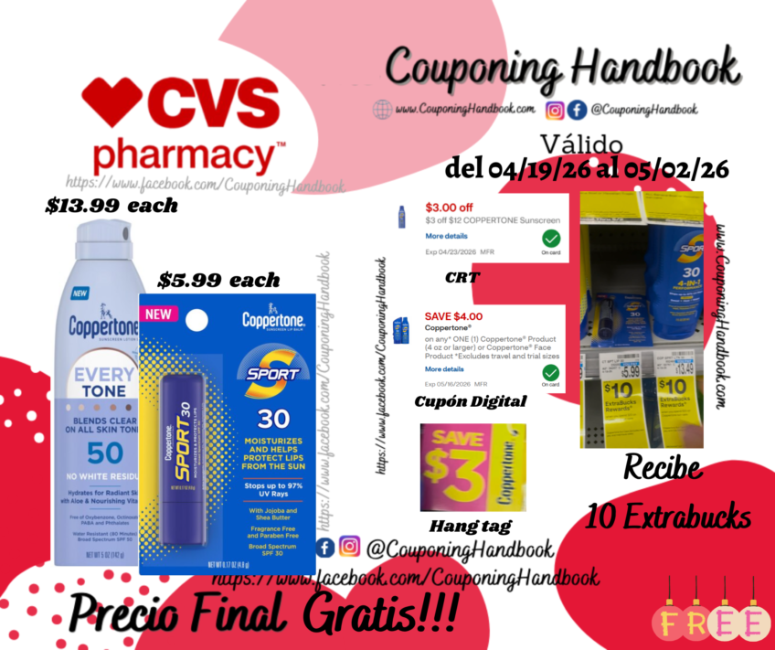 02 Productos Coppertone Gratis