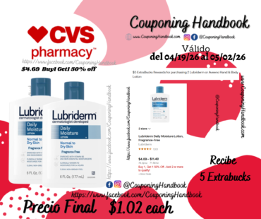 Lubriderm Daily Moisture Lotion, Fragrance-Free, 6 Ounces por $1.02