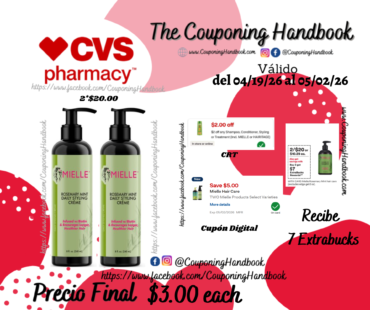 Mielle Rosemary Mint Multivitamin Daily Styling Creme, 8 OZ por $3.00