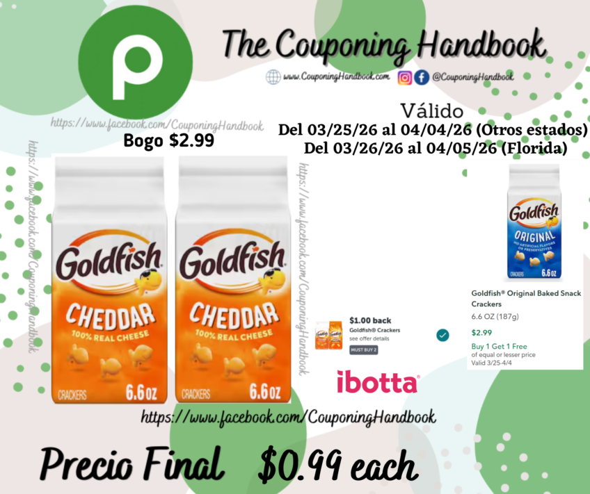 Goldfish® Cheddar Baked Snack Crackers por $0.99