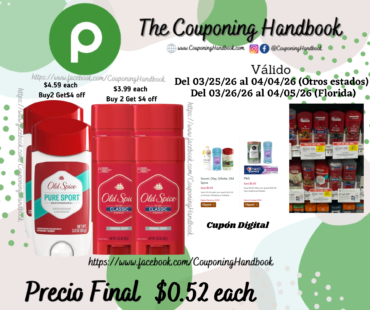 Old Spice Deodorant for Men por $0.52