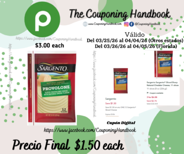 Sargento Sargento® Sliced Provolone Natural Cheese with Natural Smoke Flavor, 12 slices por $1.50