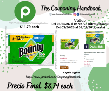 Bounty Paper Towels Select-A-Size, 6 Count 6 ct por $8.74