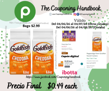 Goldfish® Cheddar Baked Snack Crackers por $0.49