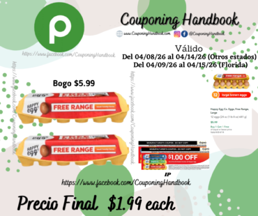 Happy Egg Co. Eggs, Free Range, Large 12 eggs por $1.99