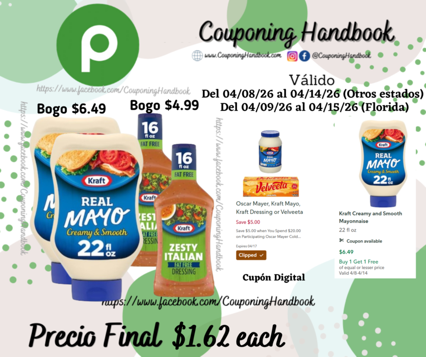 Productos Kraf por $1.62