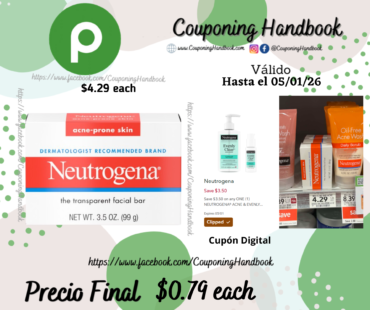 Neutrogena Facial Bar, The Transparent, Acne-Prone Skin por $0.79