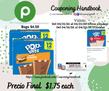 Pop-Tarts Toaster Pastries Frosted S’mores, Breakfast Foods 20.3 oz por $1.75