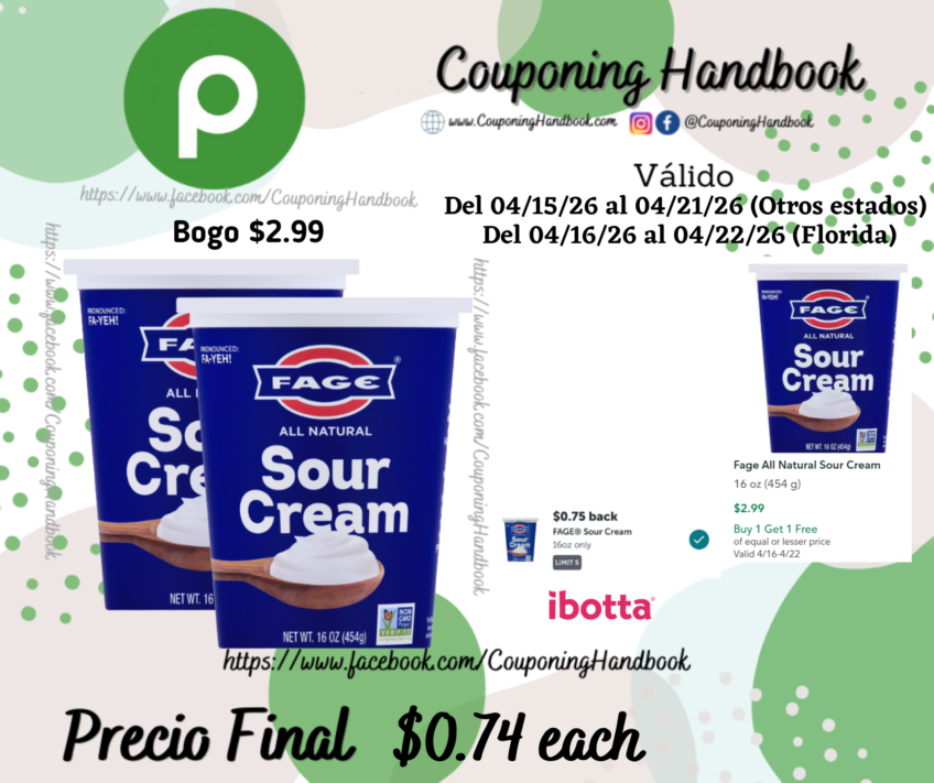 Fage All Natural Sour Cream por $0.74