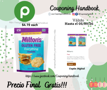 Milton’s Gluten Free Everything Crackers Gratis