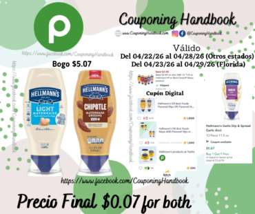 02 Productos Hellmann’s por $0.07