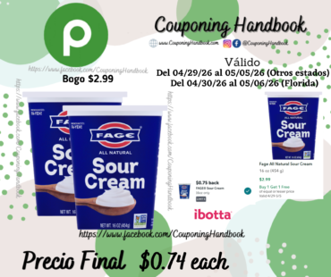 Fage All Natural Sour Cream por $0.74