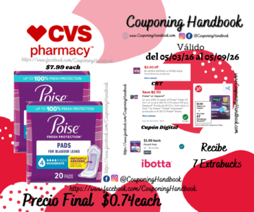 Poise Incontinence Pads Moderate Absorbency por $0.74