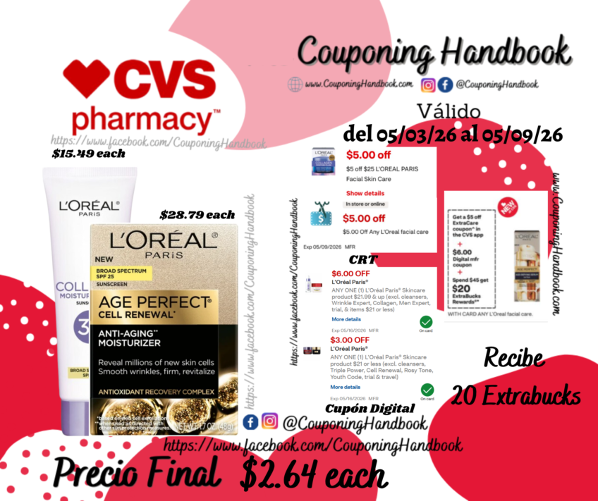 Productos L’Oreal Paris por $2.64