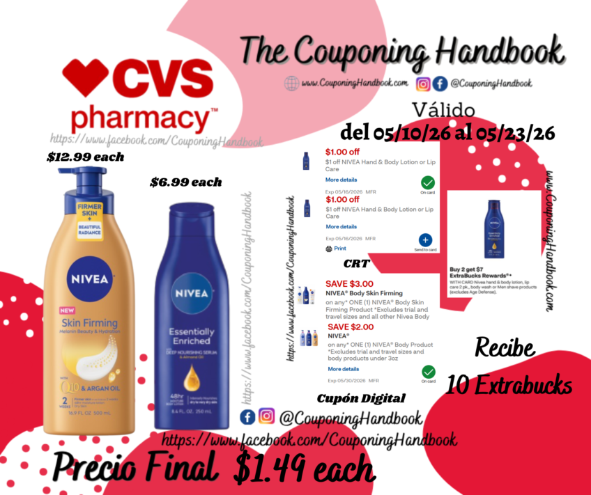 Productos Nivea por $1.49