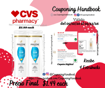 Pantene Pro-V Classic Clean 2-in-1 Shampoo & Conditioner, 12 Ounces por $1.49