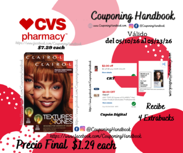 Clairol Textures & Tones Permanent Hair Dye por $1.29