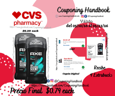 AXE 48-Hour Anti Sweat Antiperspirant & Deodorant Stick por $0.79