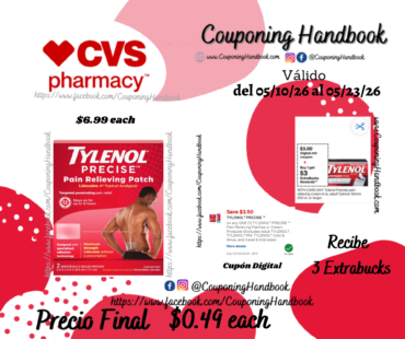 Tylenol Precise Pain Relieving Patch, 2CT, Large por $0.49