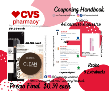 Productos Covergirl por $0.39
