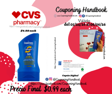 Coppertone Travel Size SPORT Sunscreen Lotion Broad Spectrum, 3 OZ por $0.99