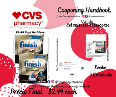 Finish Ultimate Quantum Dishwasher Detergent Tabs, 11 ct por $2.49